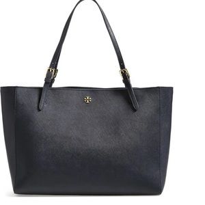 COPY - Tory Burch Black Leather York Buckle Tote